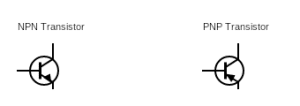 Wiring diagram symbol for transistors.