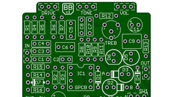 Example of a printed circuit board.