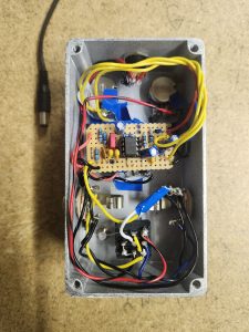 Inside wiring of a DIY Purple Plexi