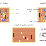 Stripboard layout for a Lovepedal Champ guitar pedal.